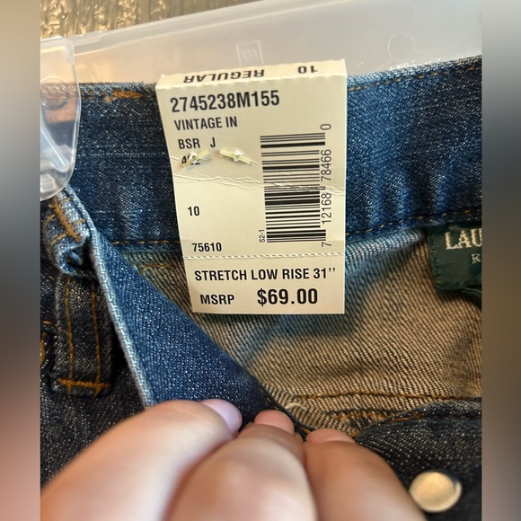 NWT Ralph Lauren (Lauren Jeans Co.) Vintage Stretch Low Rise Jeans - Picture 7 of 12